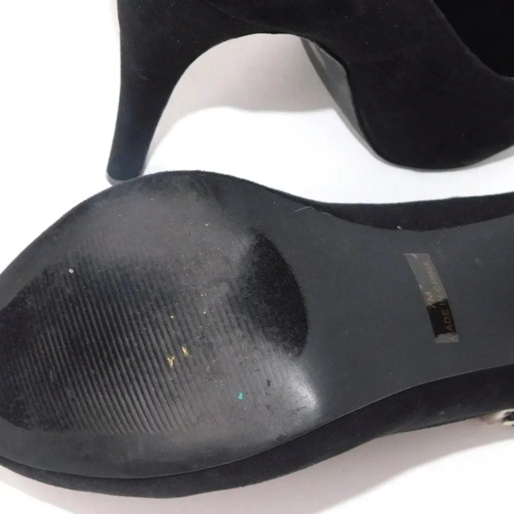 Vintage Penny Loves Kenny Black Suede Pump